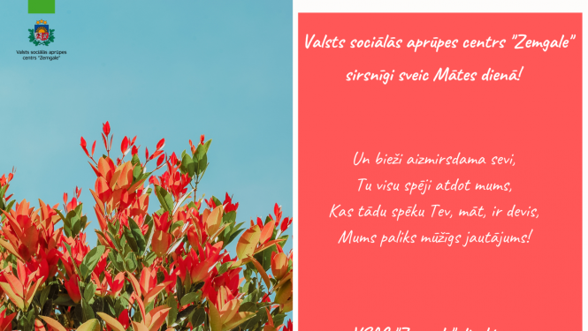 Mātes dienai veltīts apsveikums