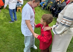 Ukraiņu bērni pasākumā