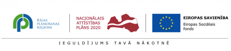 Rīgas plānošanas reģiona Eiropas Sociālā fonda logo