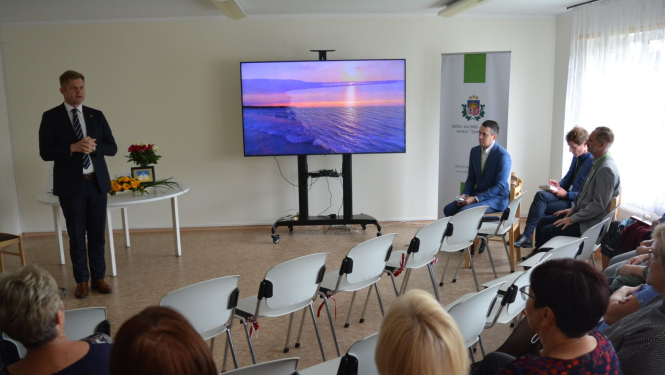 Labklājības ministrs G.Eglītis VSAC “Zemgale” filiālē “Rūja”