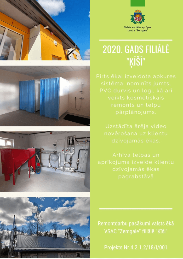 Filiāles "Ķīši" 2020.gada remontdarbi