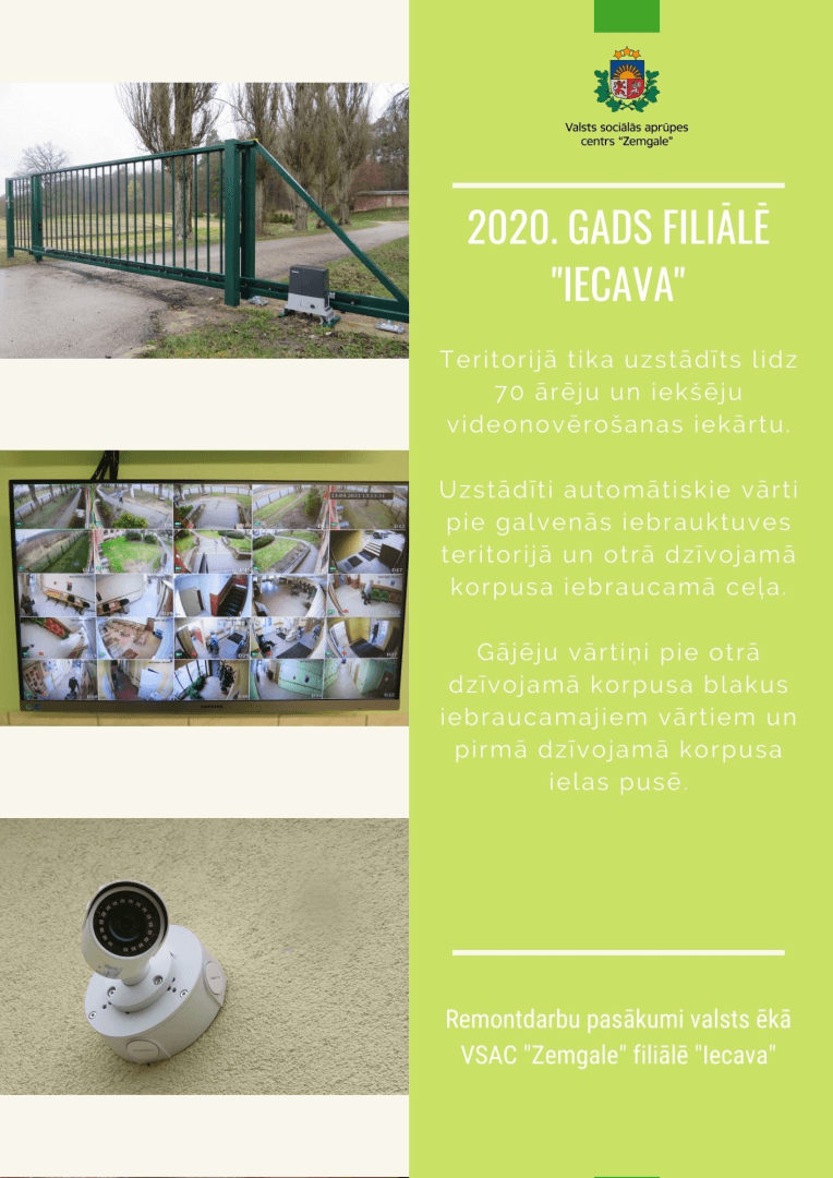 Filiāles "Iecava" 2020.gada remontdarbi