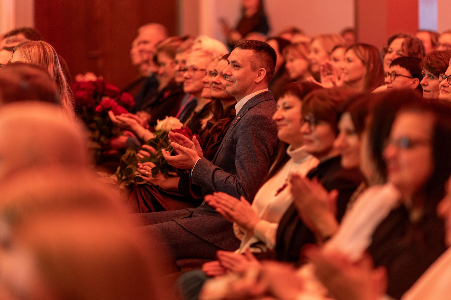 Pasākuma apmeklētāju rindās iestādes direktors Kristaps Keišs