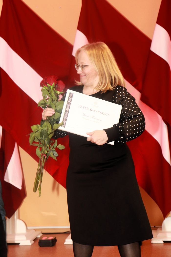 Apbalvojumu saņēmušais darbinieks 