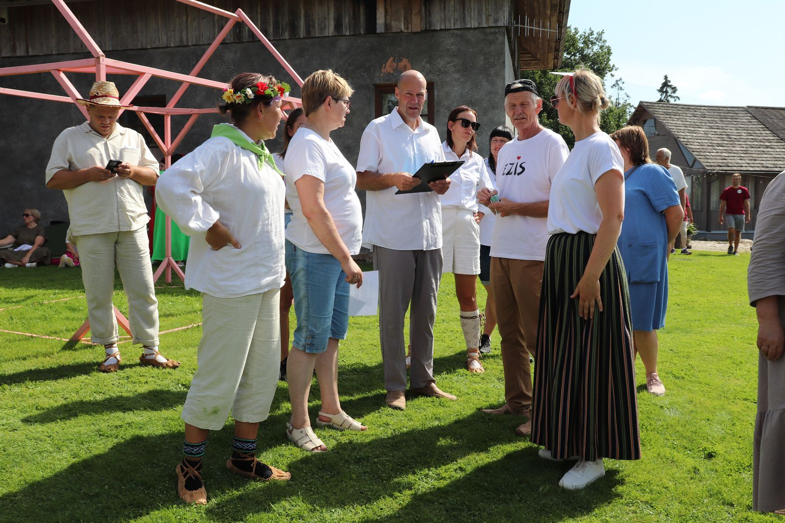 Pasākuma dalībnieki no filiāles Rūja