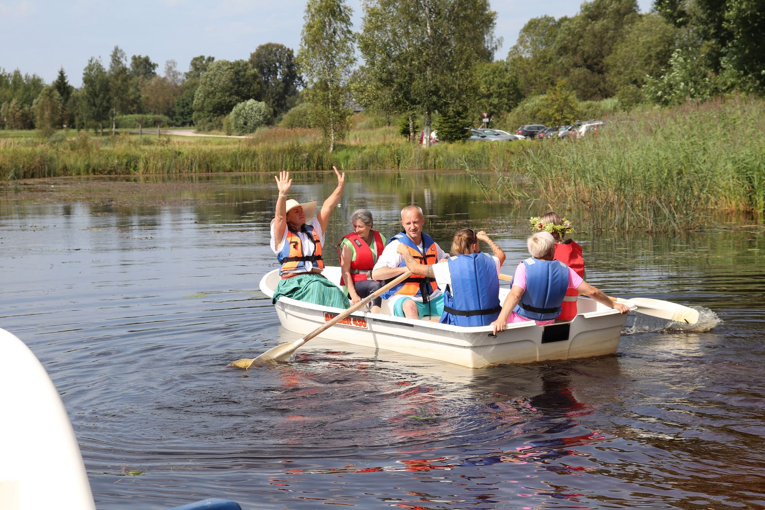 Filiāles Jelgava komanda laivā