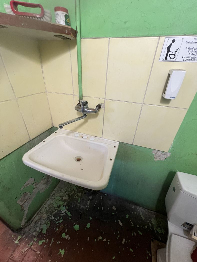 Telpa remonta procesa laikā