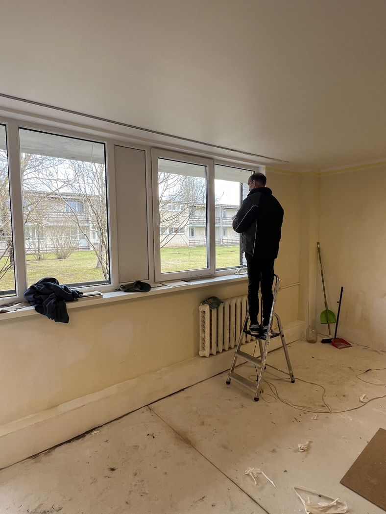 Istaba remonta procesā