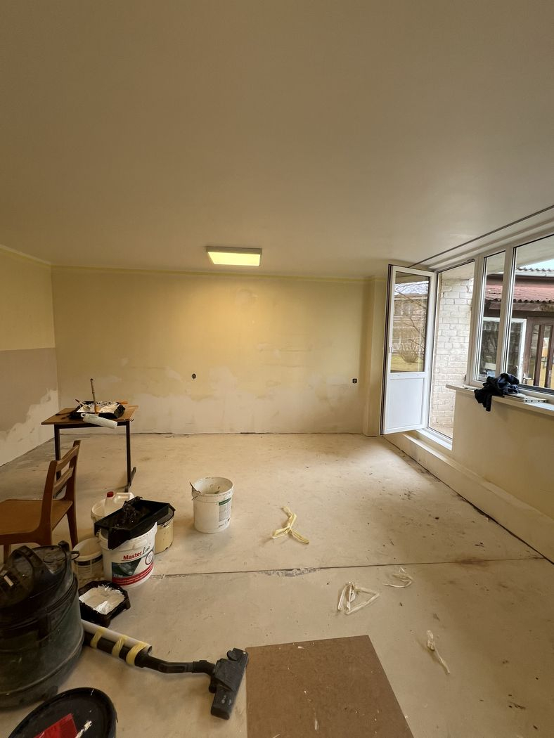 Istaba remonta procesā