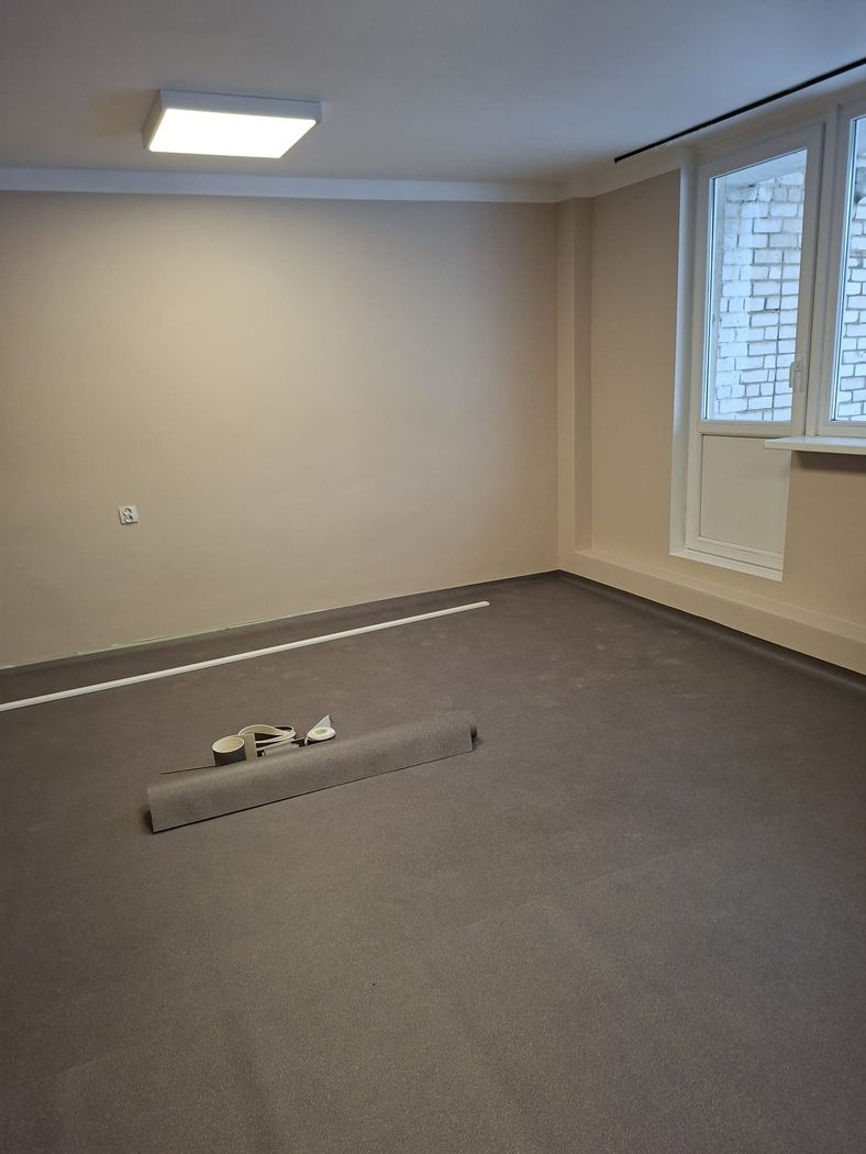 Telpa pēc grīdas seguma maiņas