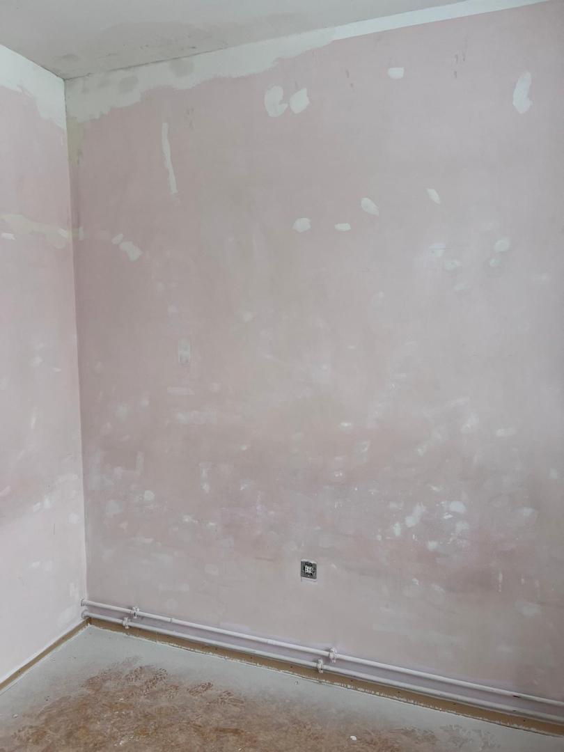 Telpas sienas apstrādes procesā