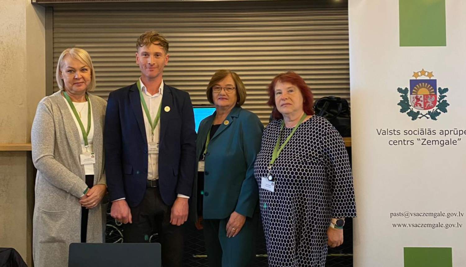 Četri VSAC "Zemgale" pārstāvji NVA vakanču gadatirgū