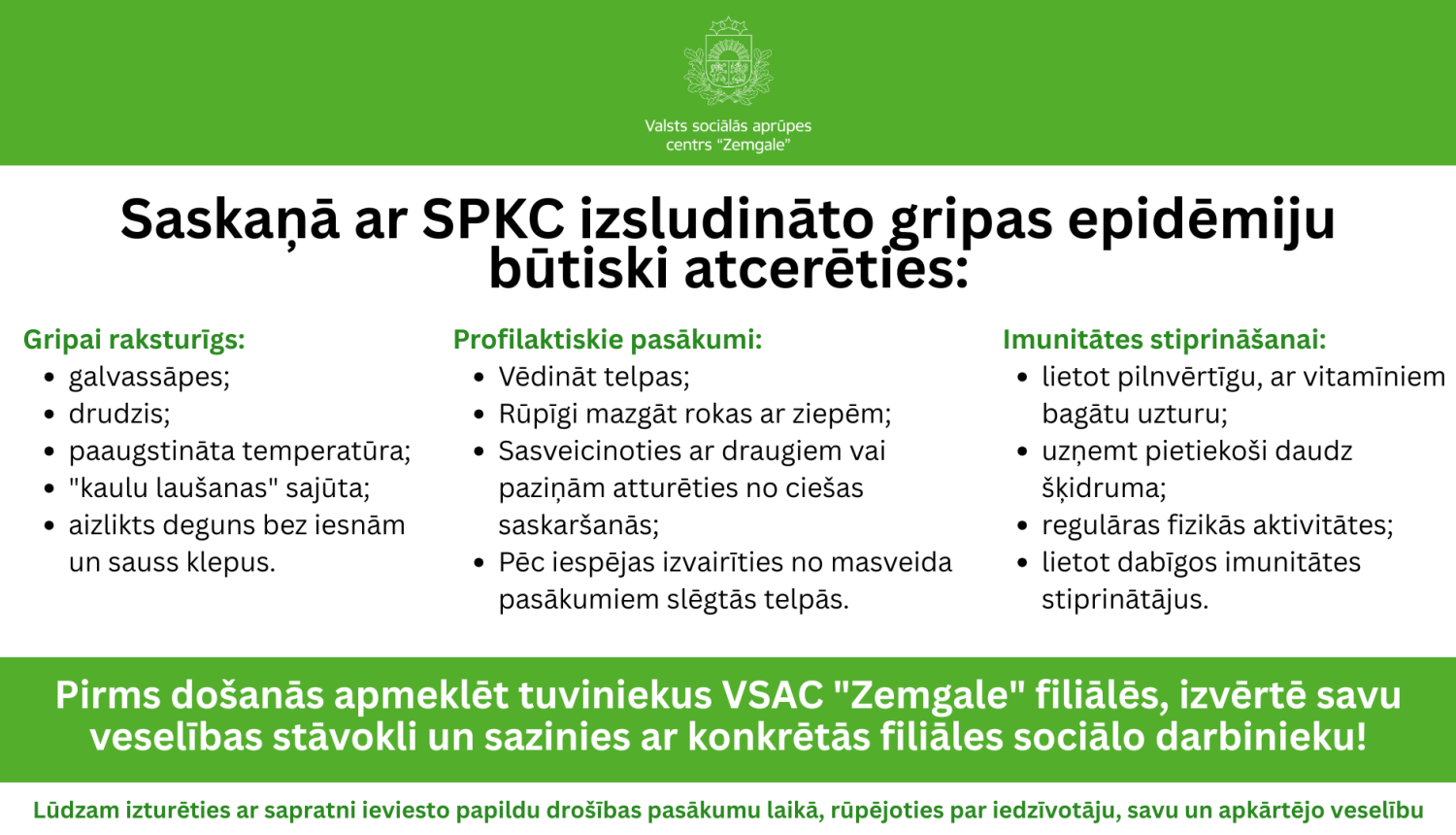Infografiks par gripas epidēmiju.